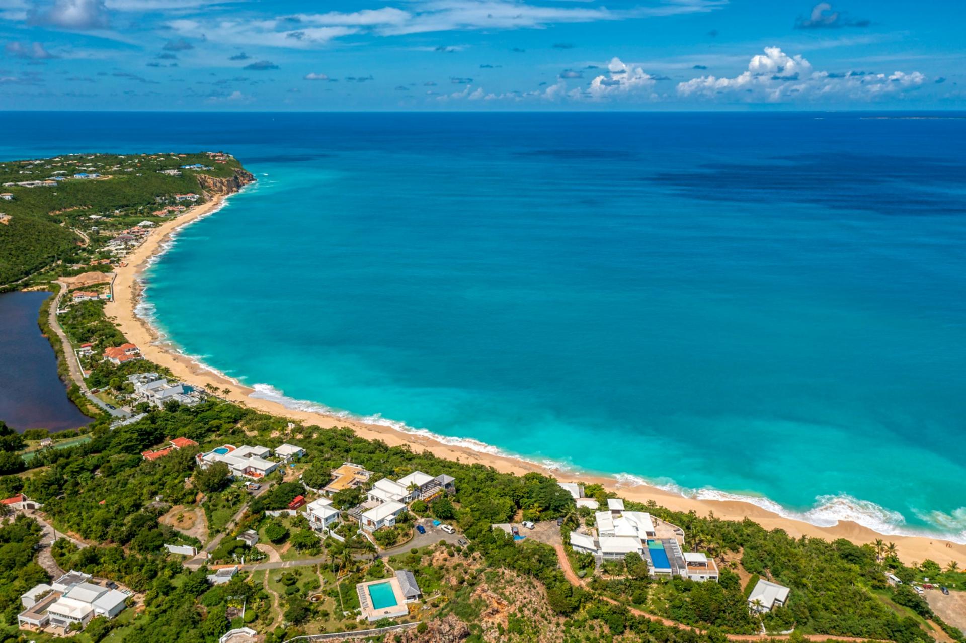 Luxury Villa Rental St Martin - Drone view